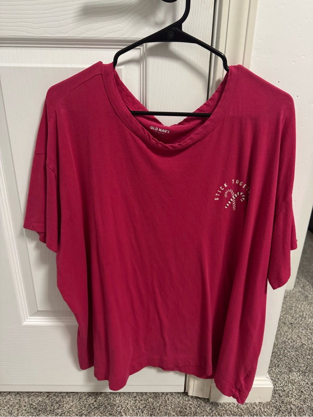 Pink Short Sleeve Graphic Tee - Holiday